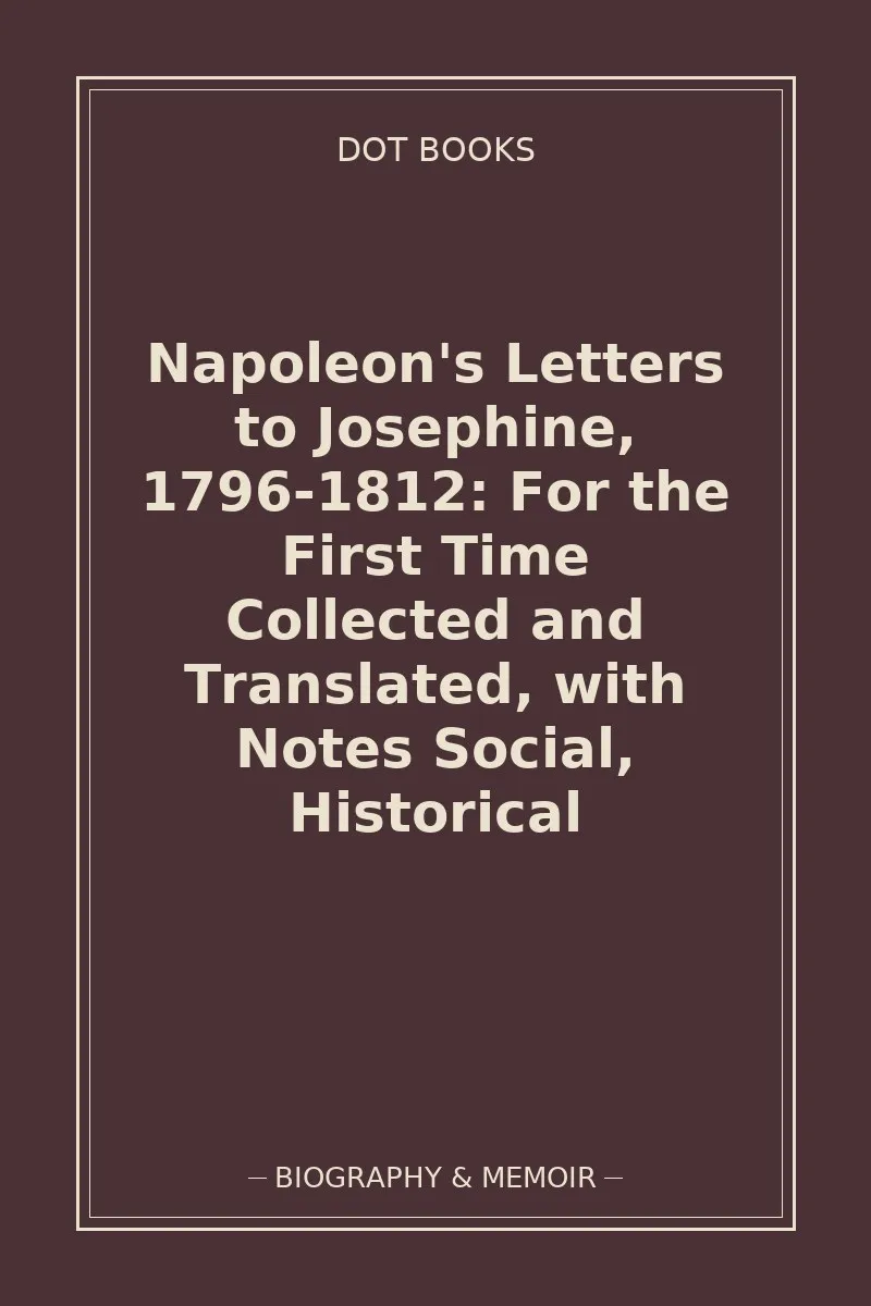 Napoleon's Letters to Josephine, 1796-1812: For the First Time Collected and Translated, with Notes Social, Historical