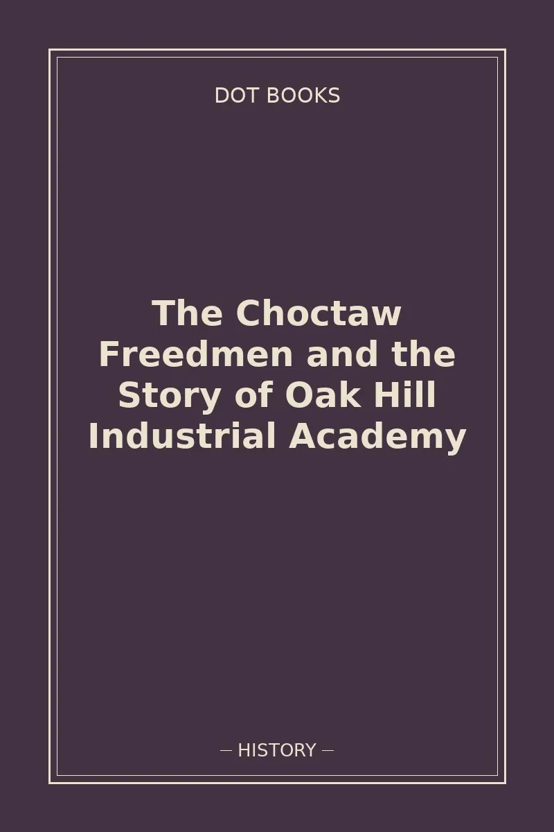 The Choctaw Freedmen and the Story of Oak Hill Industrial Academy
