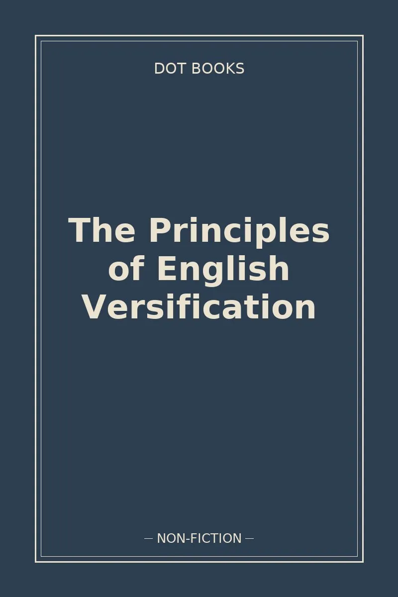 The Principles of English Versification