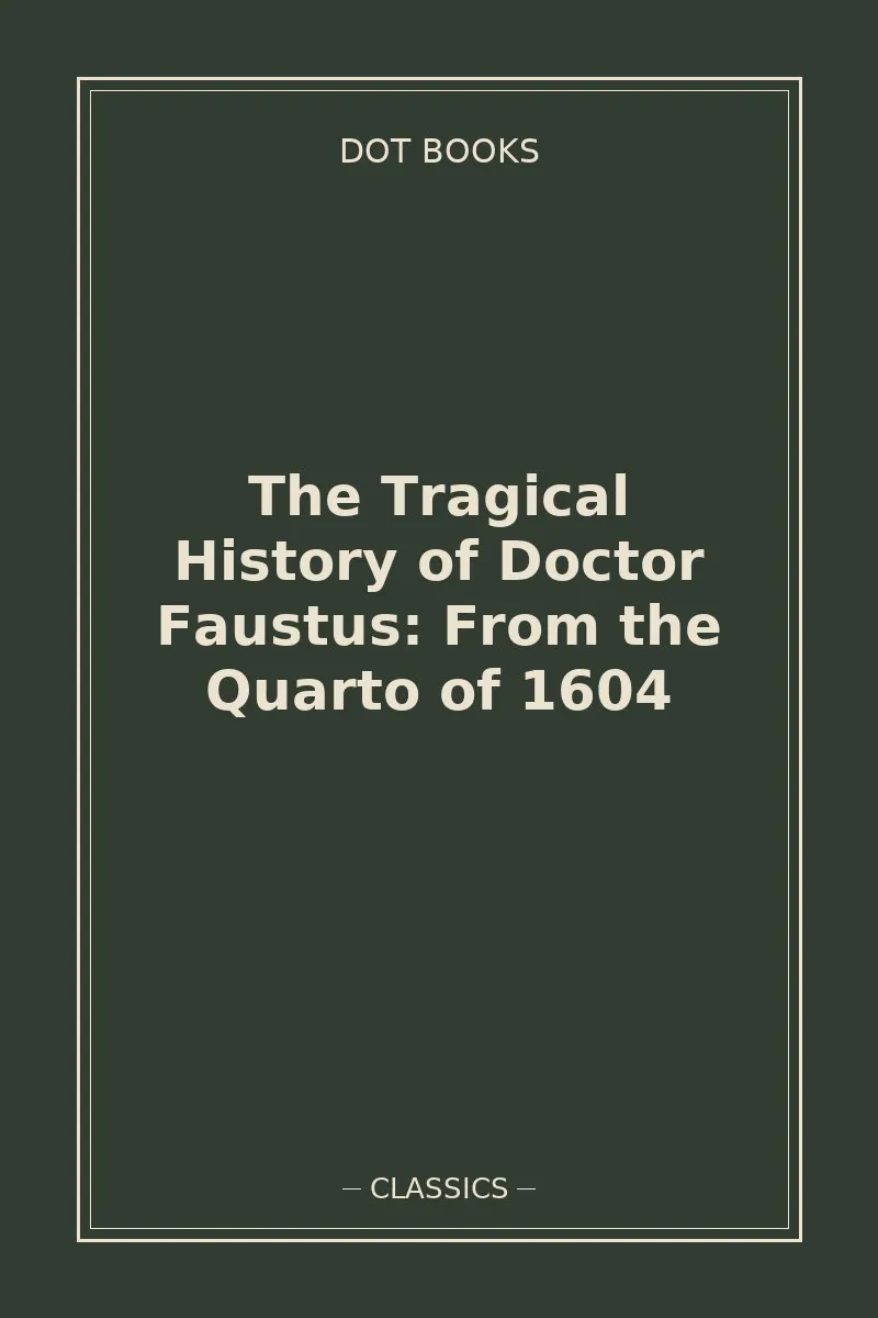 The Tragical History of Doctor Faustus: From the Quarto of 1604