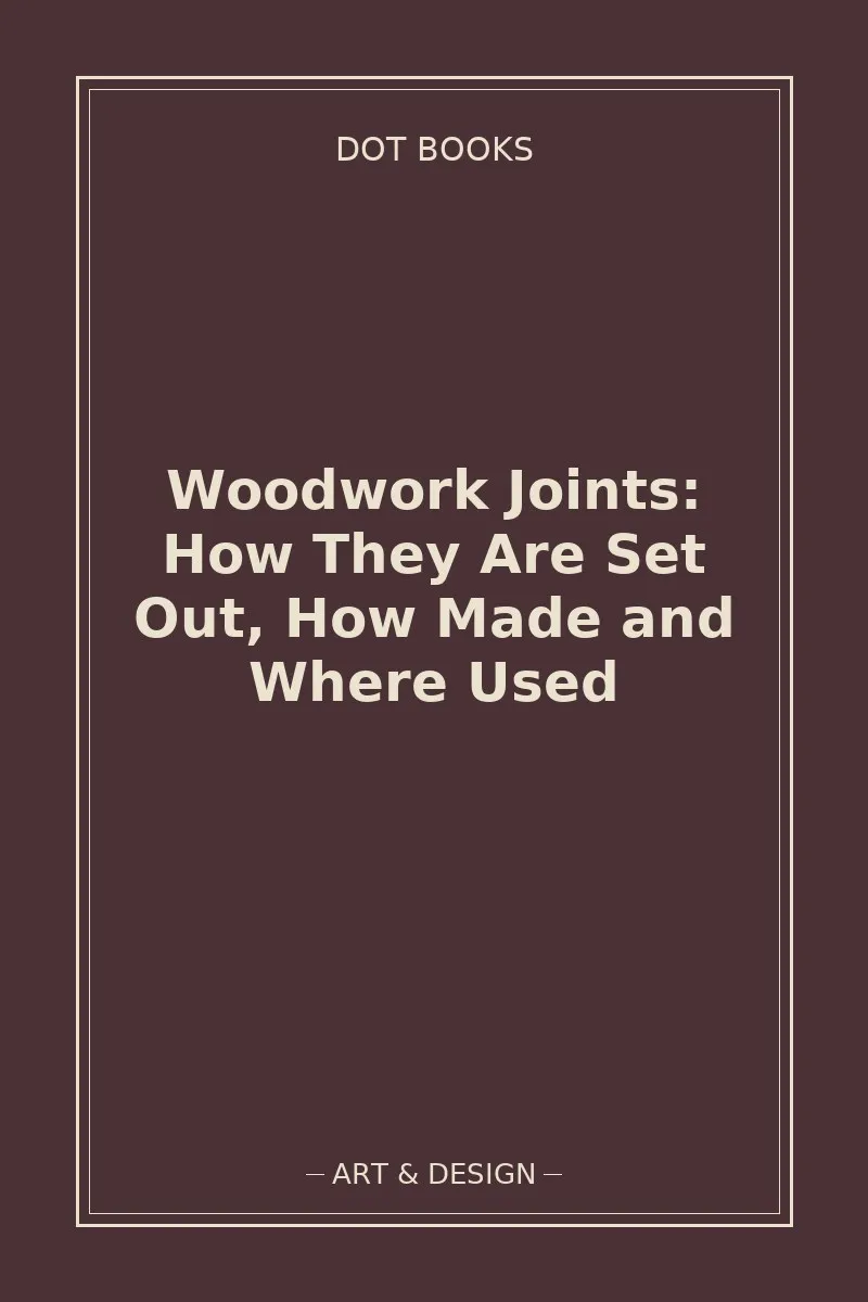 Woodwork Joints: How They Are Set Out, How Made and Where Used