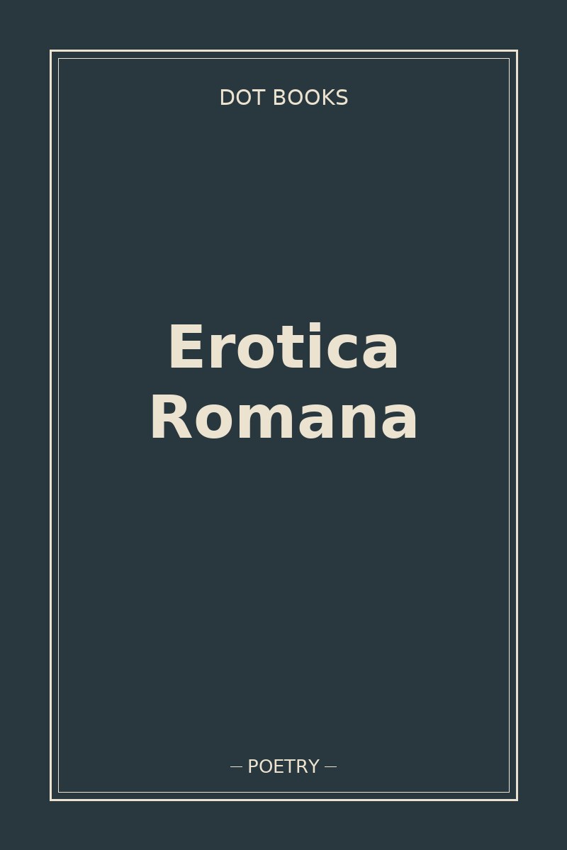 Erotica Romana — book cover