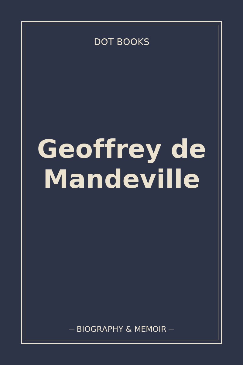 Geoffrey de Mandeville — book cover
