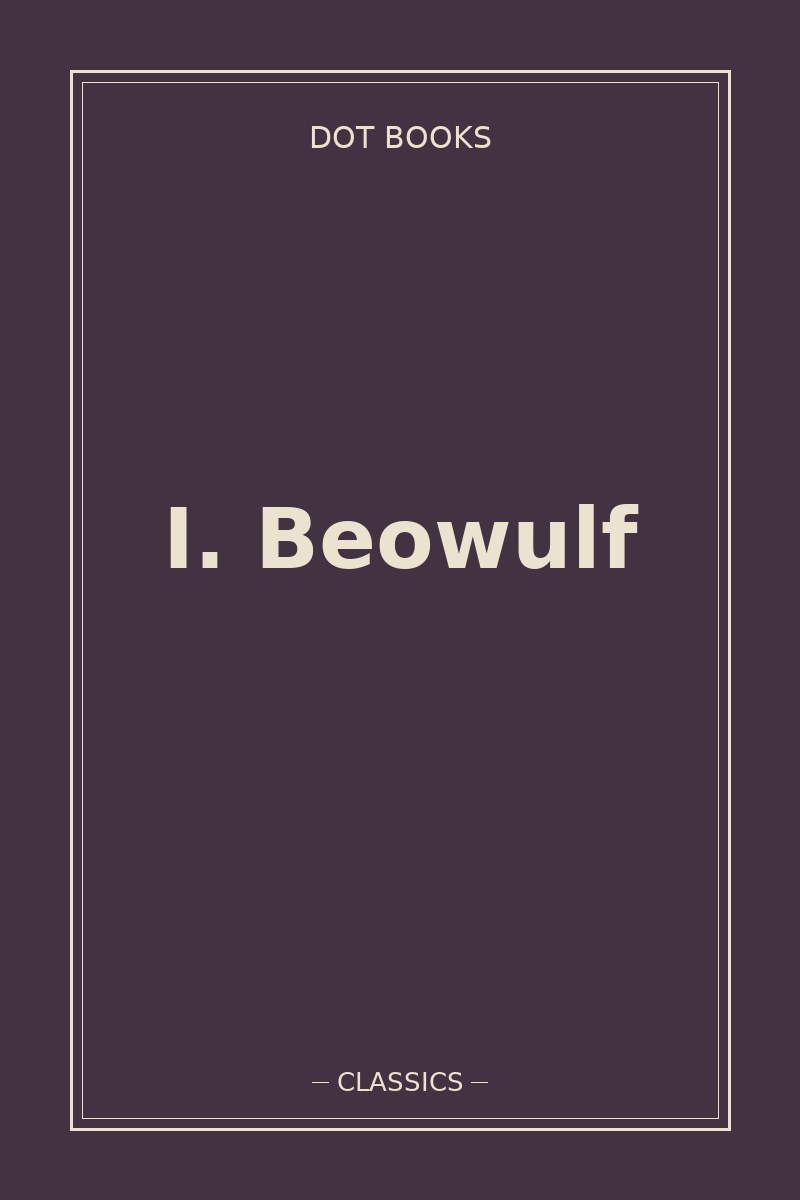 I. Beowulf — book cover