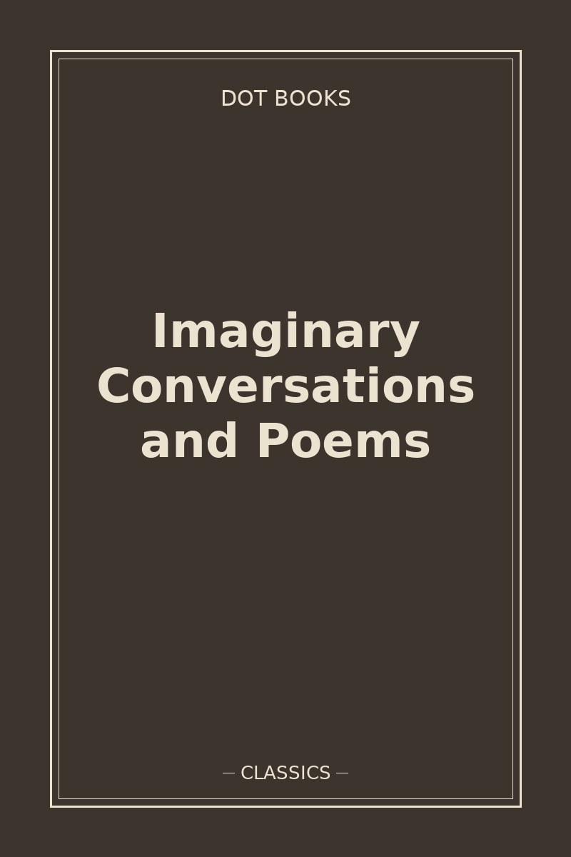 Imaginary Conversations and Poems — book cover