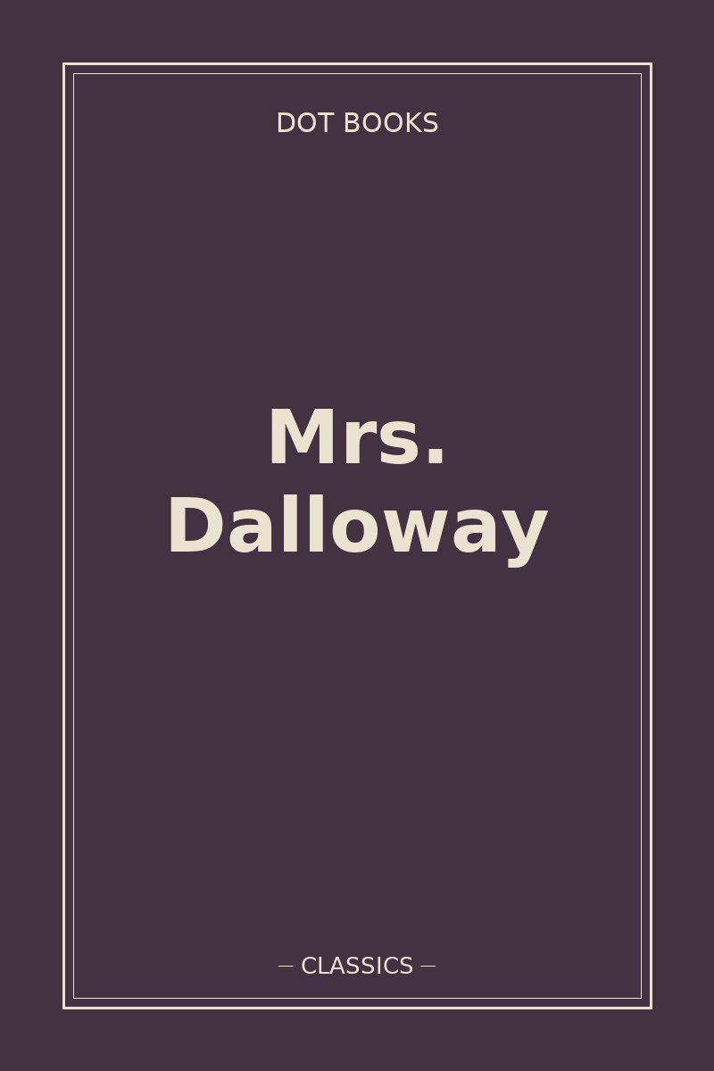 Mrs. Dalloway — book cover