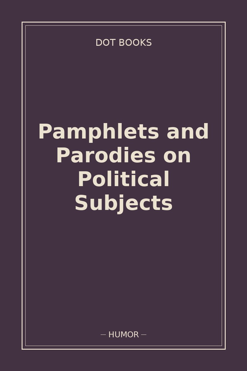 Pamphlets and Parodies on Political Subjects — book cover