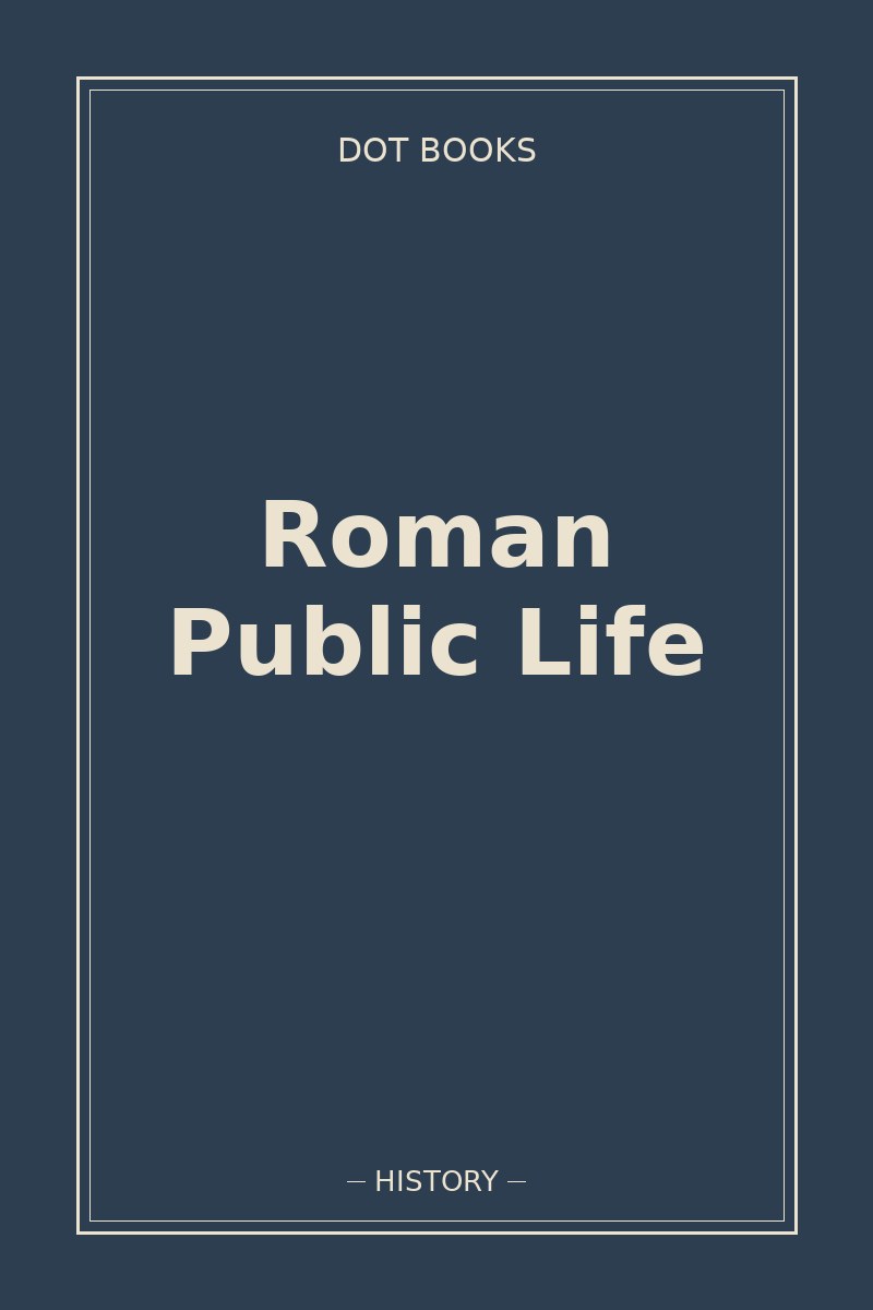 Roman Public Life — book cover