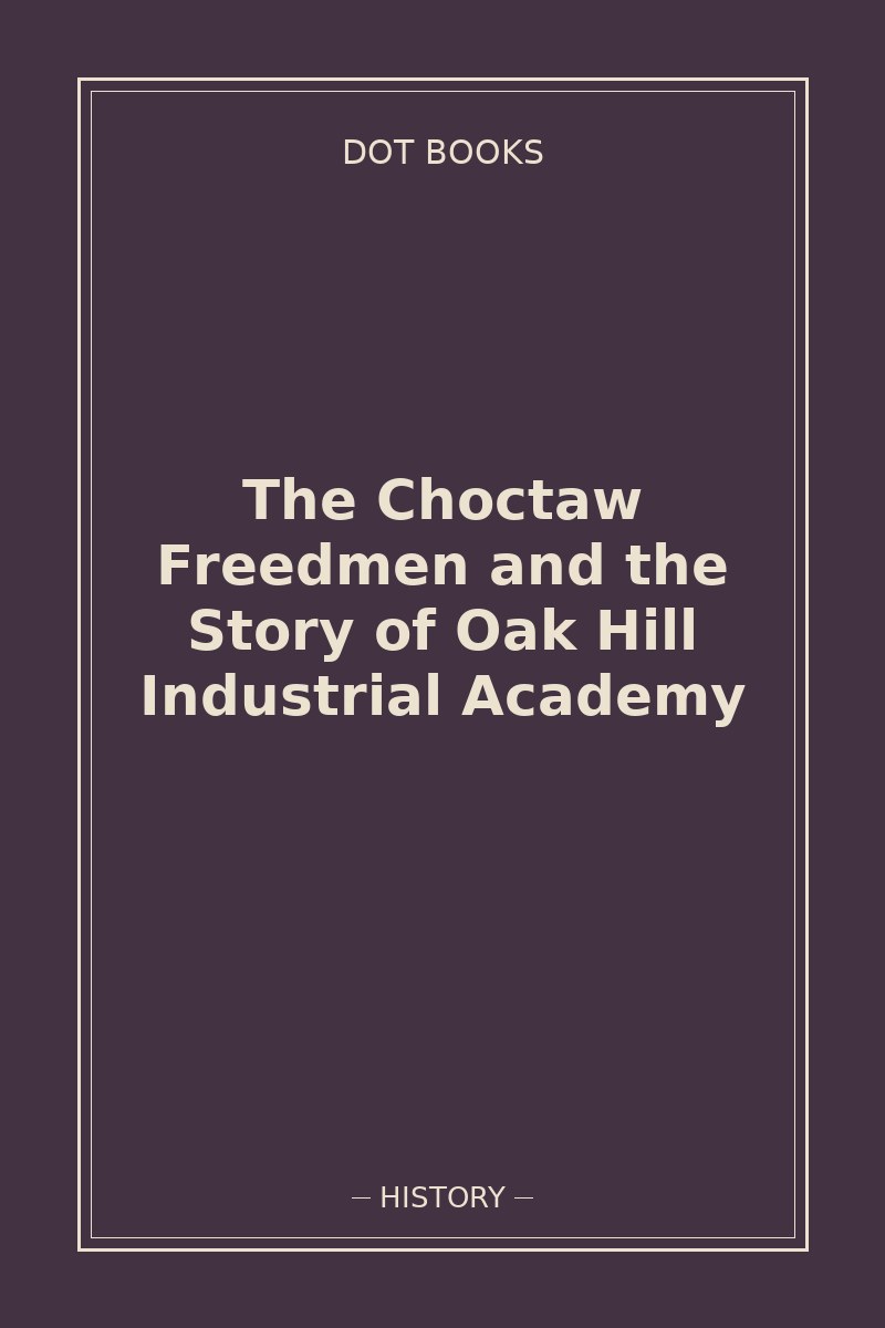 The Choctaw Freedmen and the Story of Oak Hill Industrial Academy — book cover