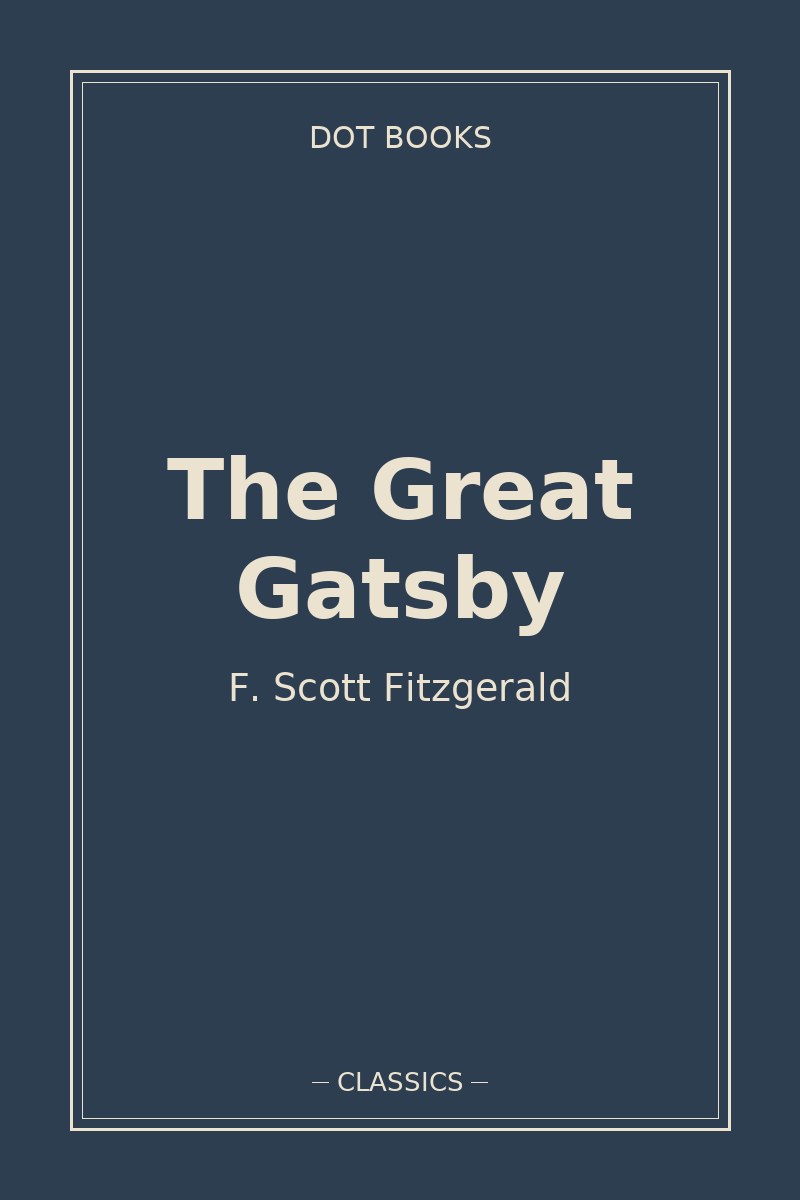 The Great Gatsby — book cover