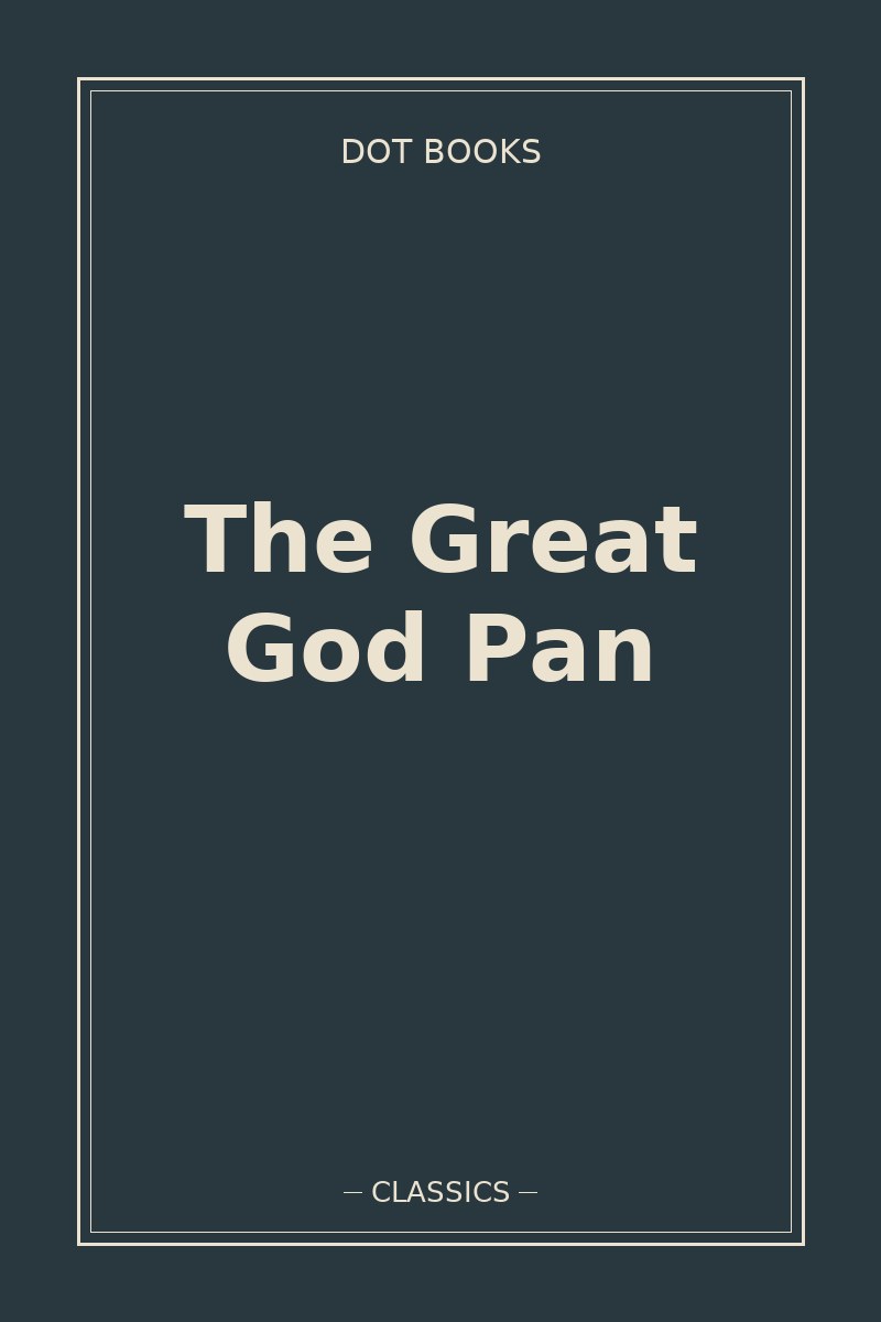 The Great God Pan — book cover