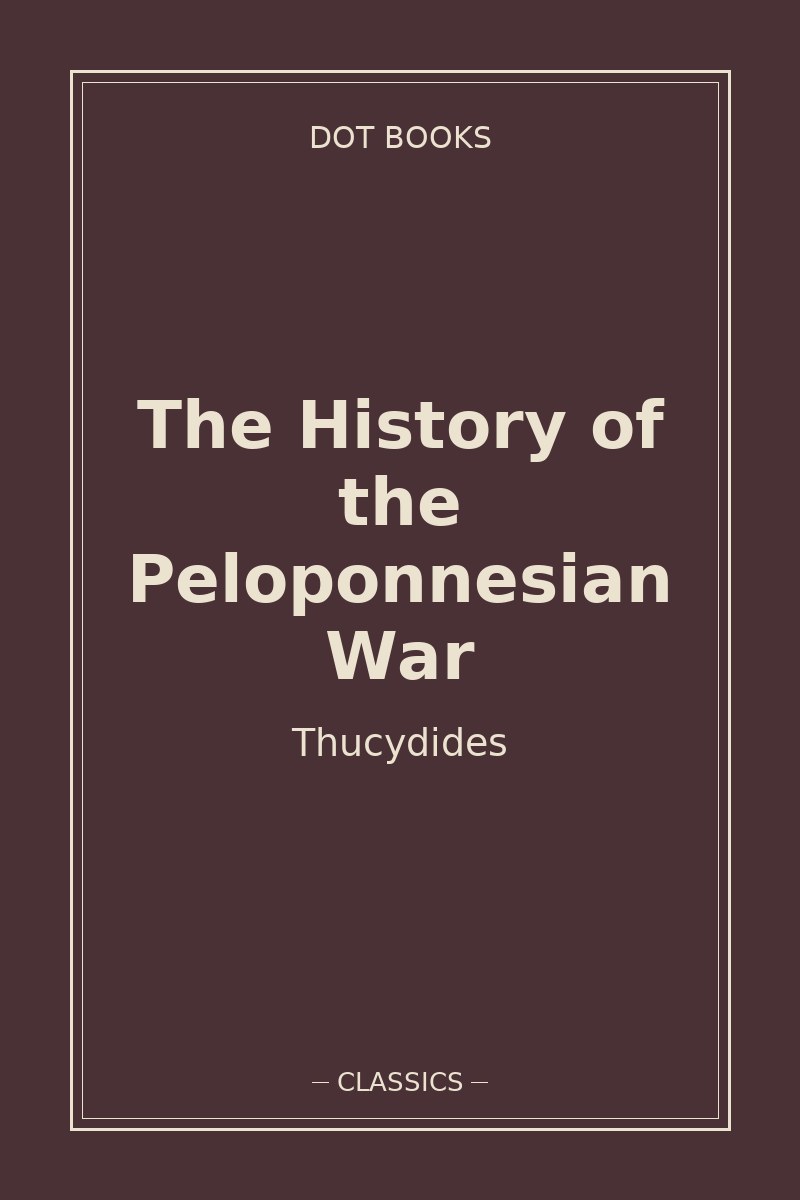 The History of the Peloponnesian War — book cover