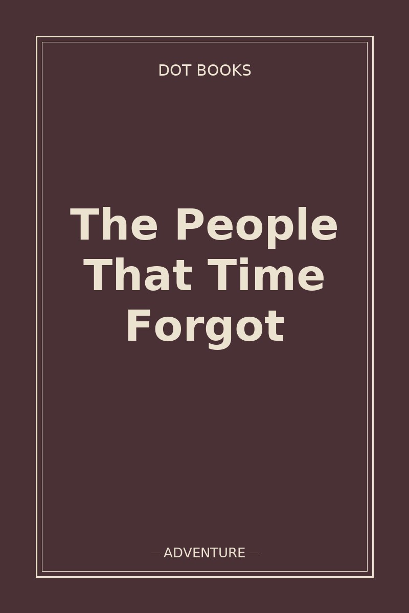 The People That Time Forgot — book cover