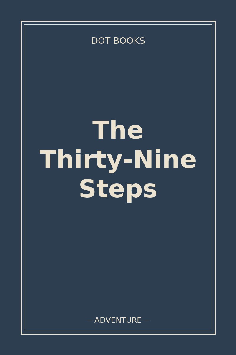 The Thirty-Nine Steps — book cover