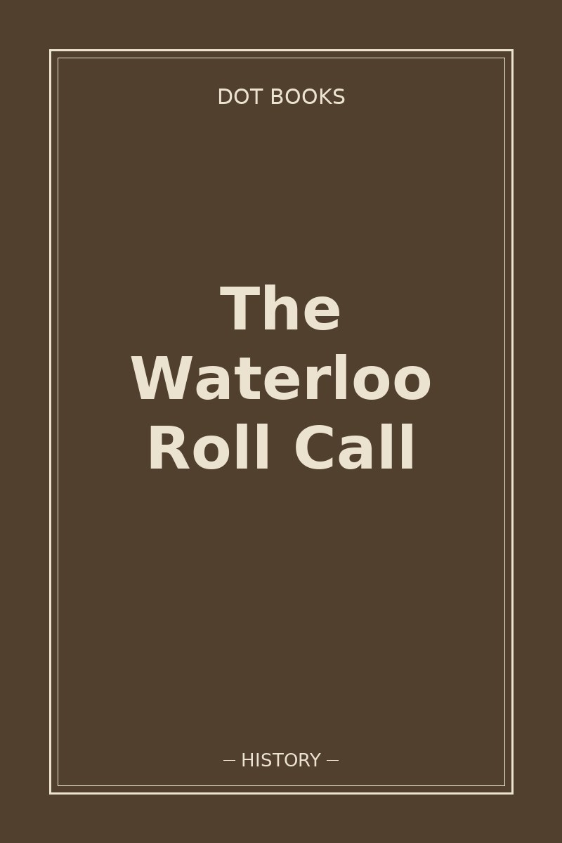 The Waterloo Roll Call — book cover