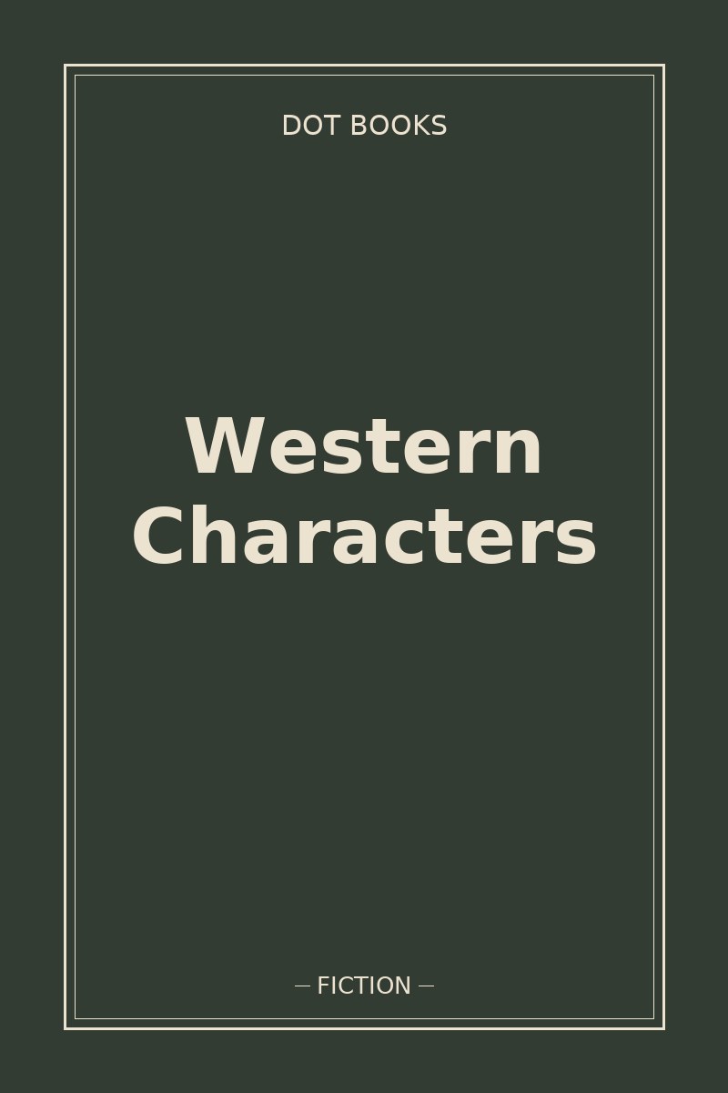 Western Characters — book cover