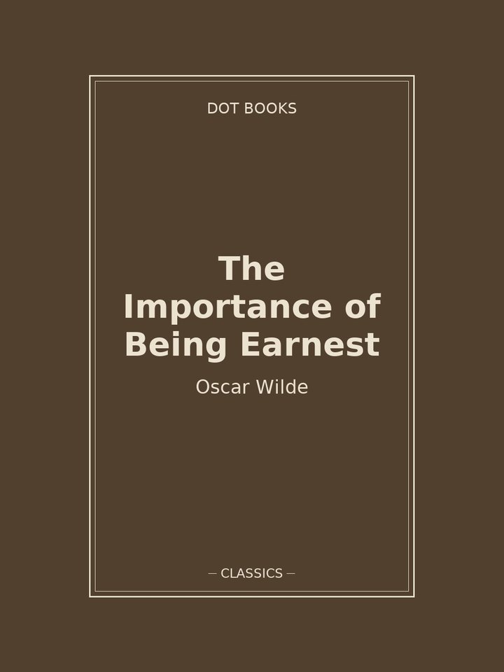 The Importance of Being Earnest: story poster