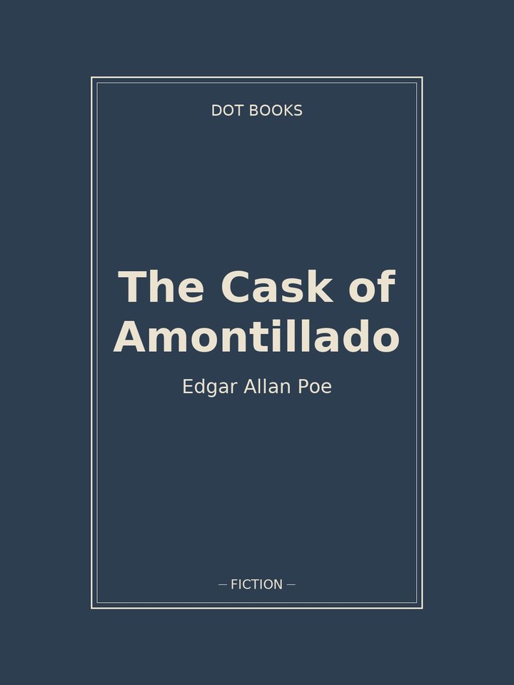 The Cask of Amontillado: story poster