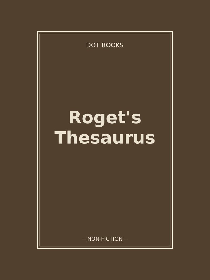 Roget's Thesaurus: story poster