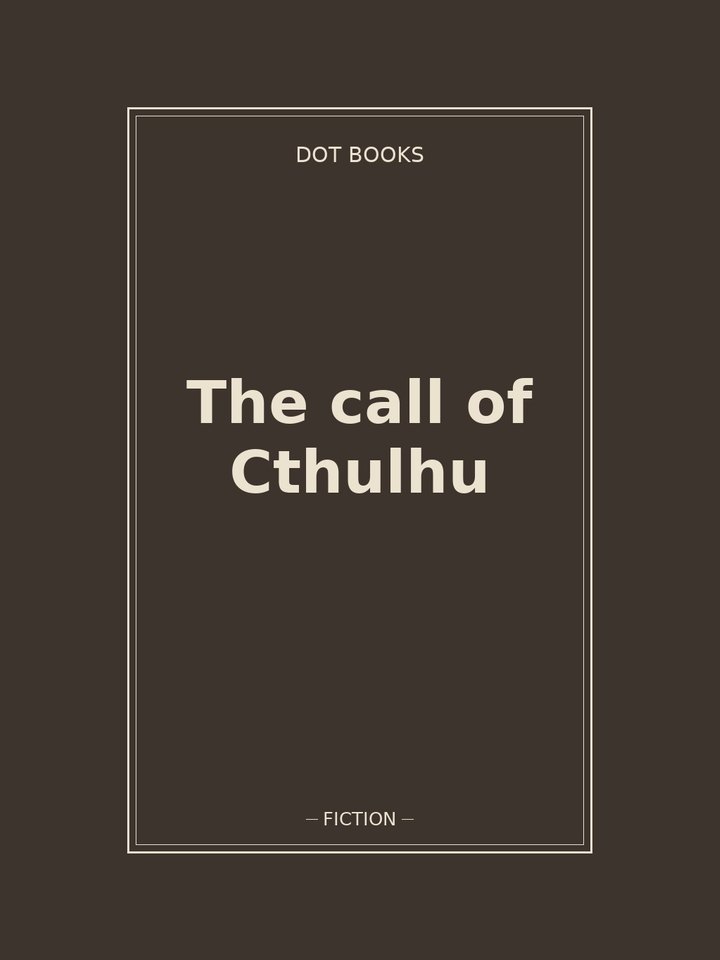 The call of Cthulhu: story poster