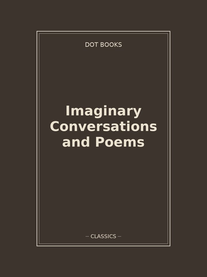 Imaginary Conversations and Poems: story poster