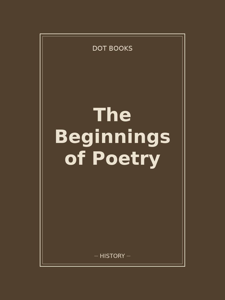 The Beginnings of Poetry: story poster