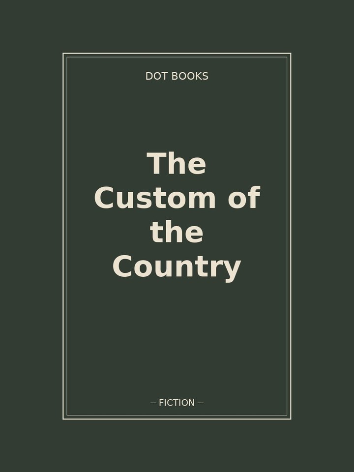 The Custom of the Country: story poster