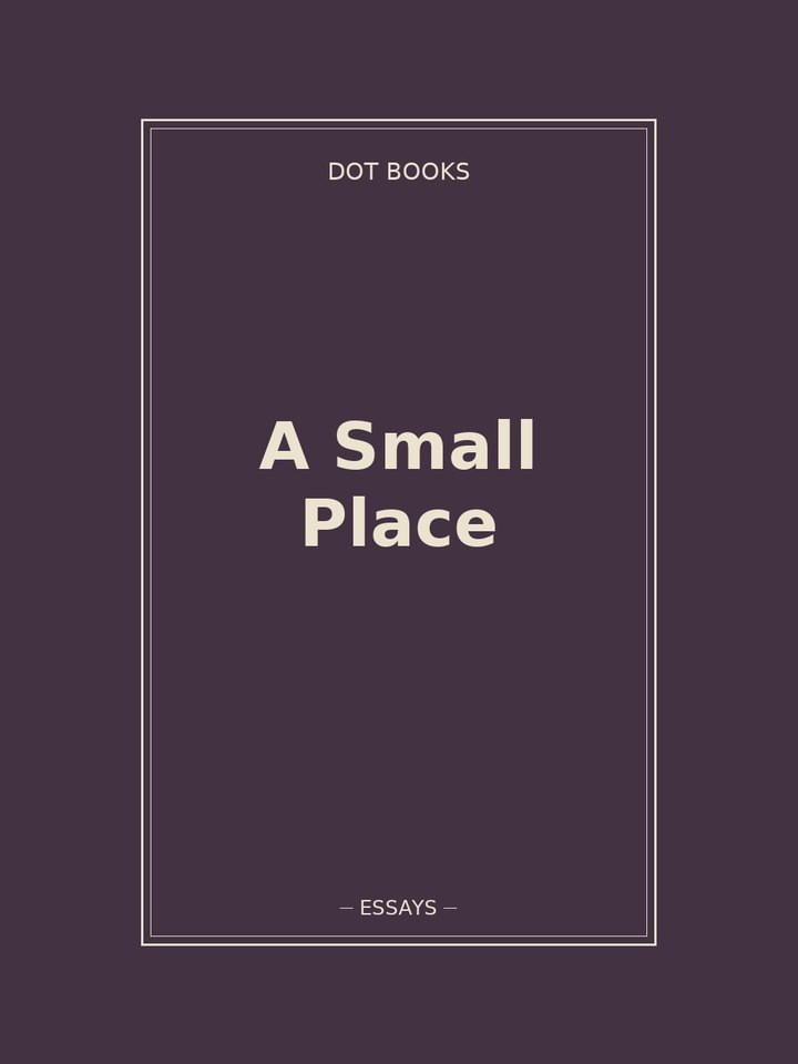A Small Place: story poster