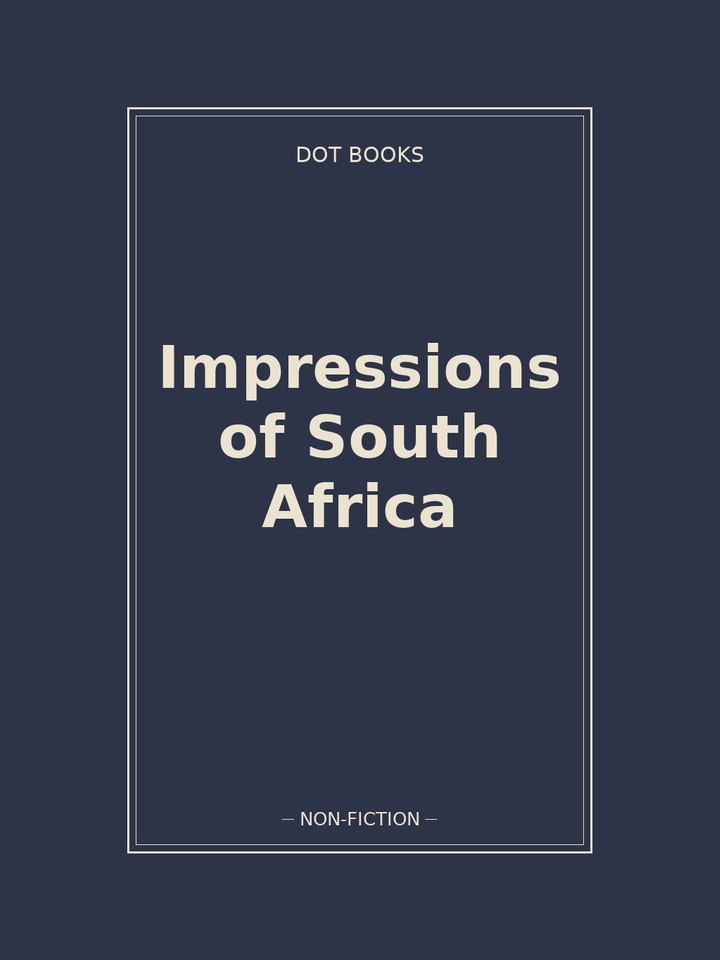 Impressions of South Africa: story poster