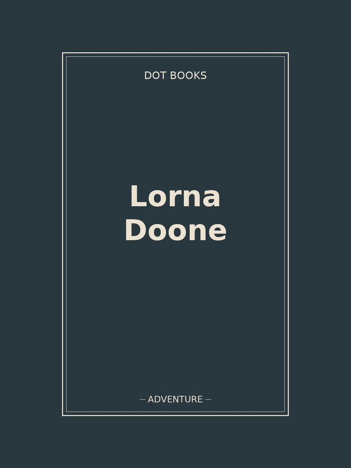 Lorna Doone: story poster