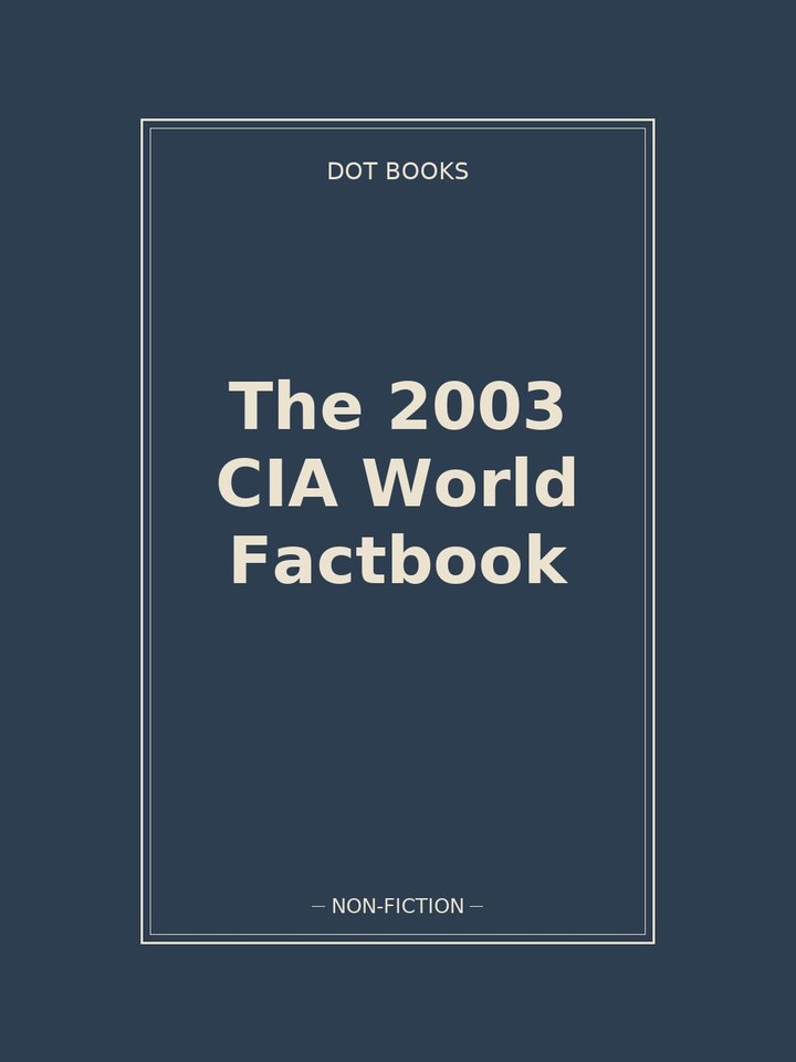 The 2003 CIA World Factbook: story poster