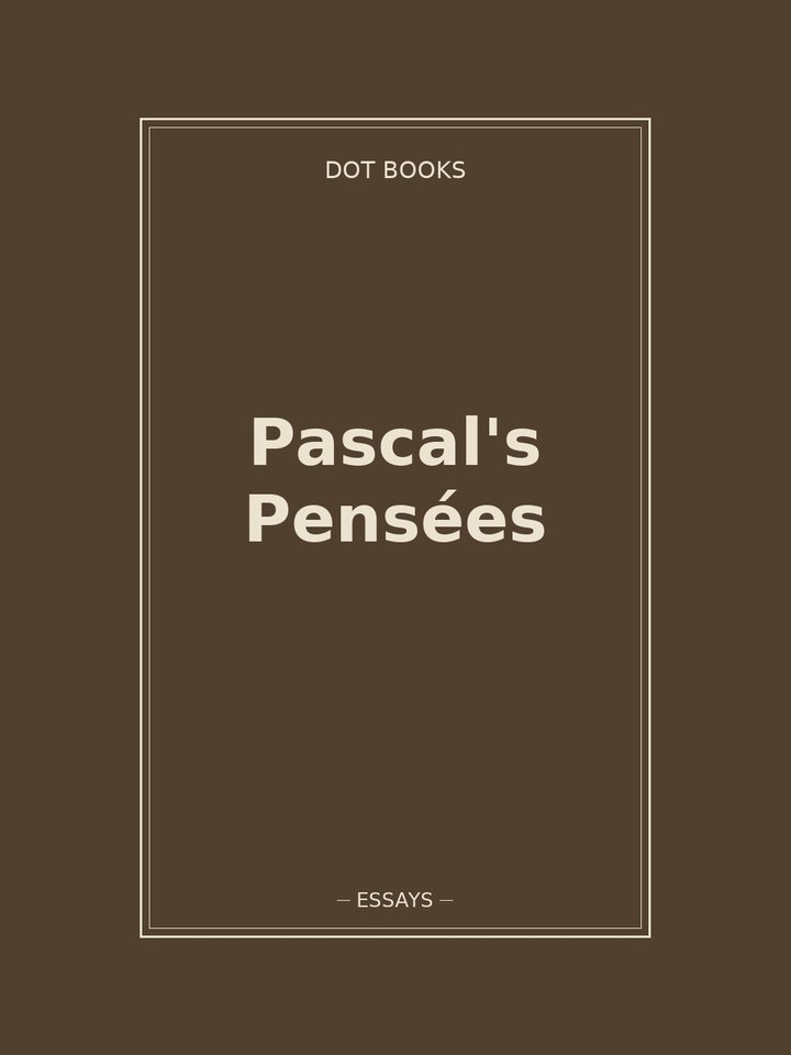 Pascal's Pensées: story poster
