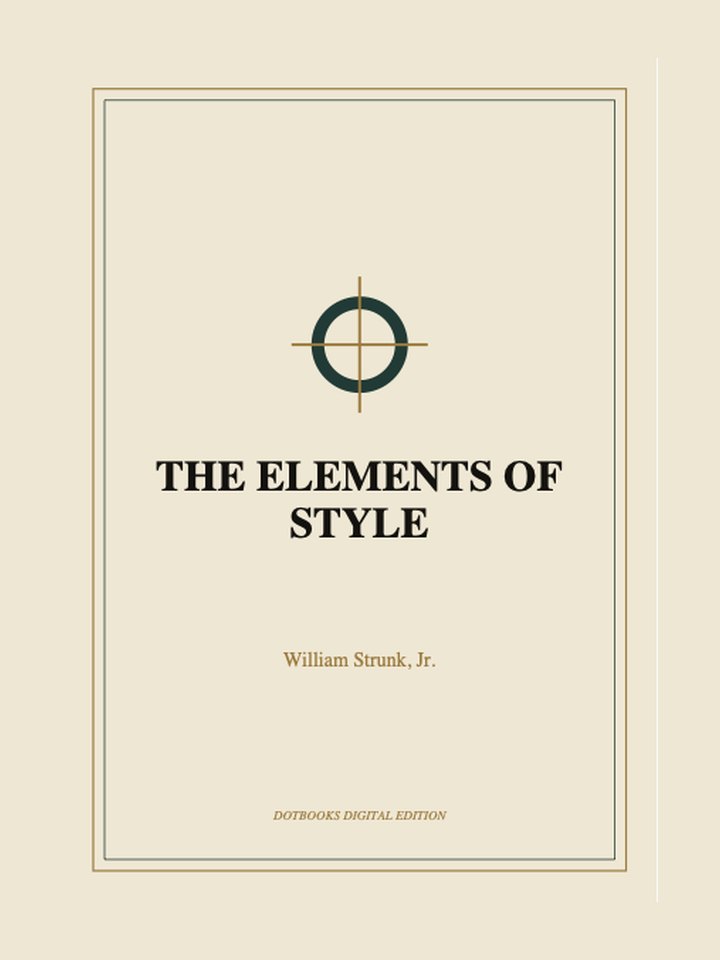 The Elements of Style: story poster