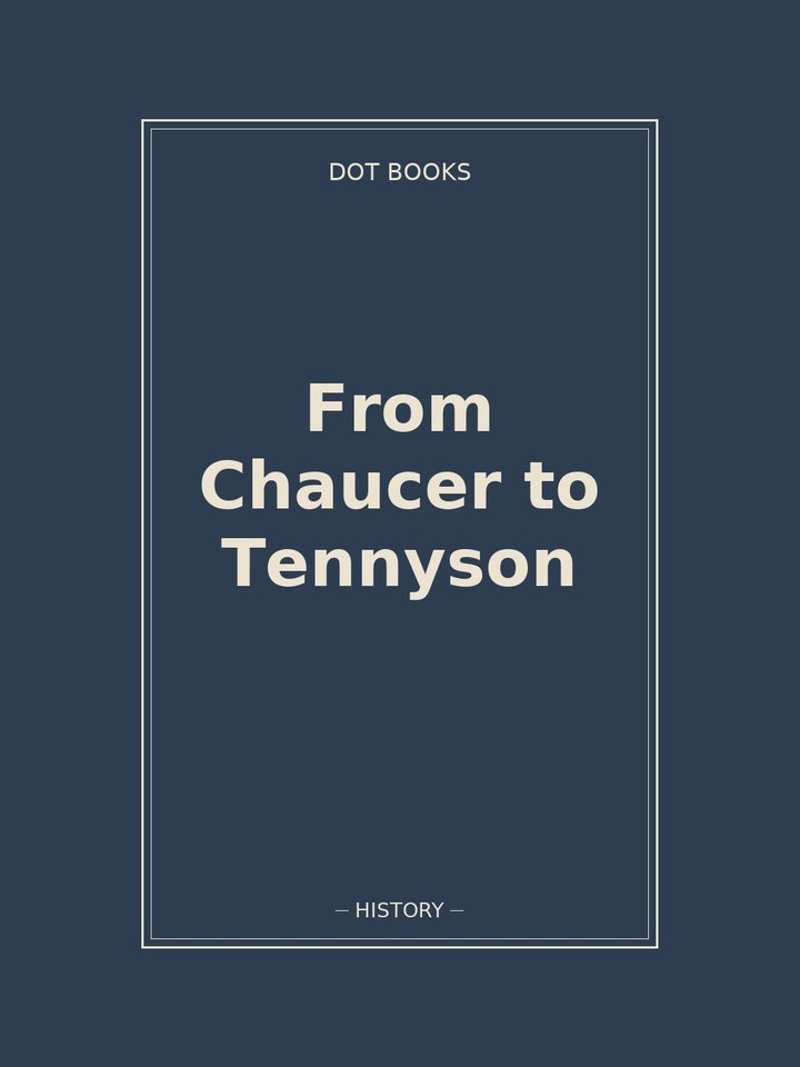 From Chaucer to Tennyson: story poster
