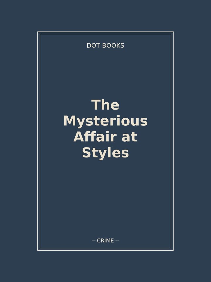 The Mysterious Affair at Styles: story poster