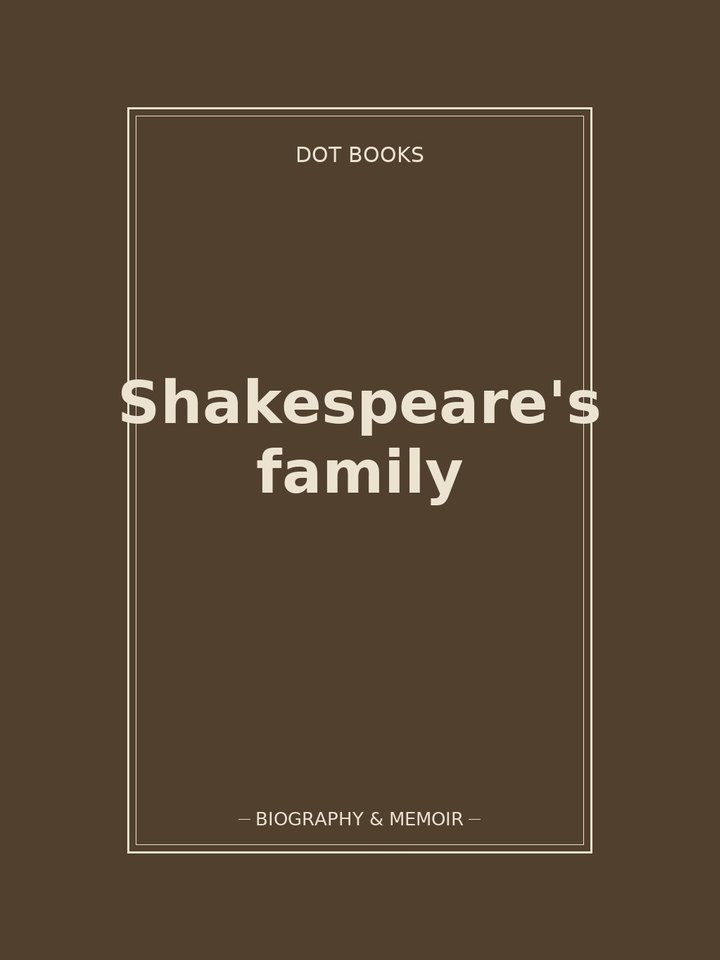 Shakespeare's family: story poster