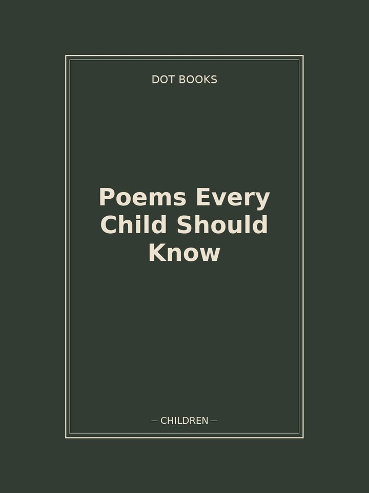 Poems Every Child Should Know: story poster