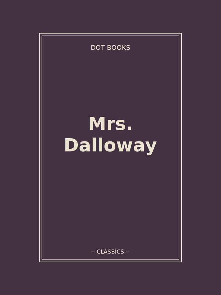 Mrs. Dalloway: story poster