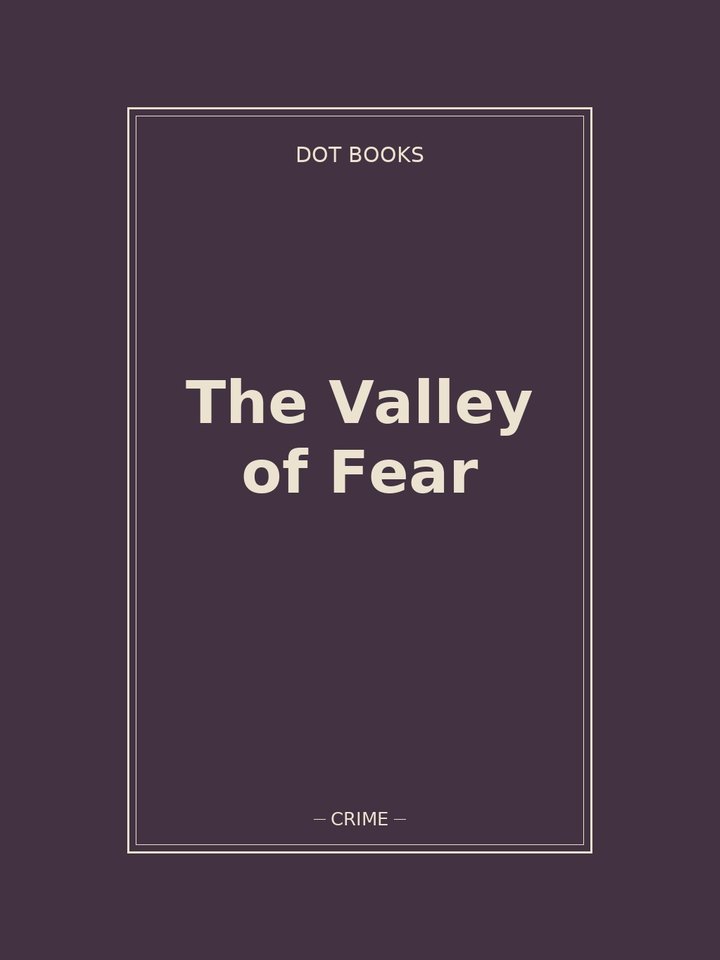 The Valley of Fear: story poster
