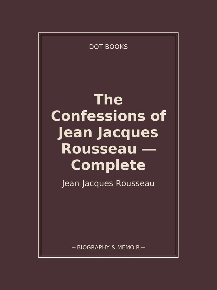 The Confessions of Jean Jacques Rousseau — Complete: story poster