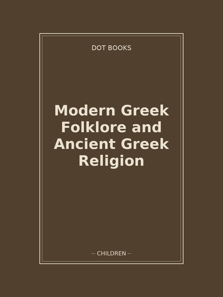 Modern Greek Folklore and Ancient Greek Religion: story poster