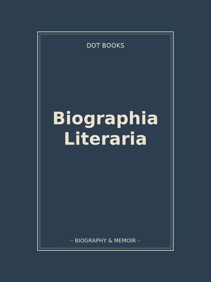 Biographia Literaria: story poster