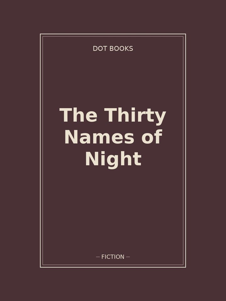 The Thirty Names of Night: story poster