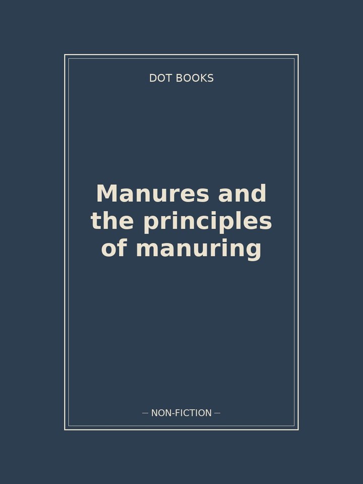 Manures and the principles of manuring: story poster