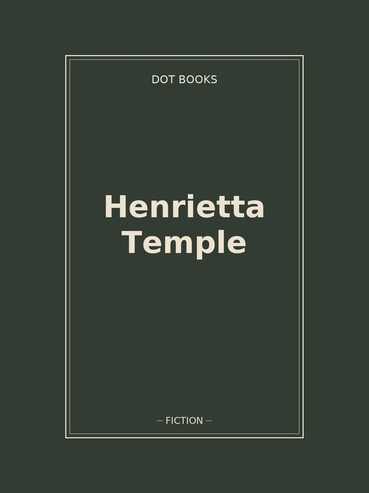 Henrietta Temple: story poster